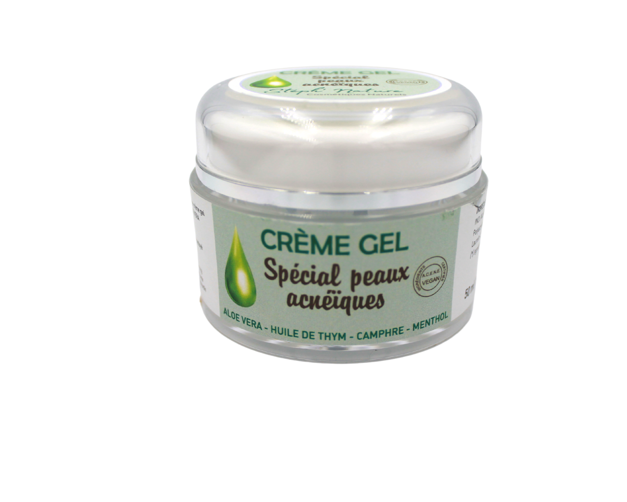 Crème gel spéciale peaux acnéiques