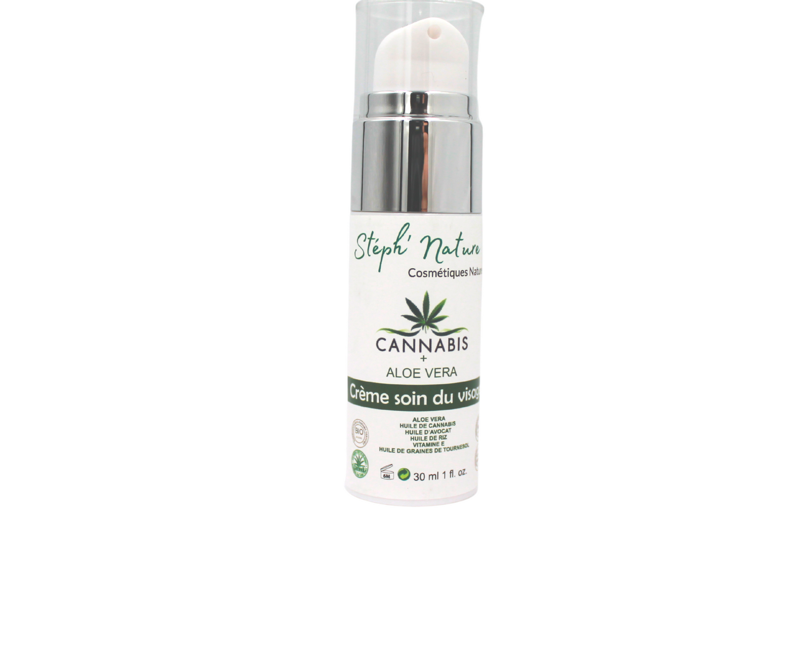 Crème soin visage Cannabis + Aloé Vera
